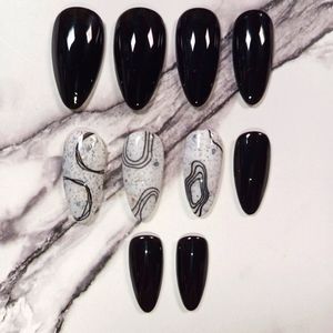 Luxury Gel Press On Nails - Abstract Mod